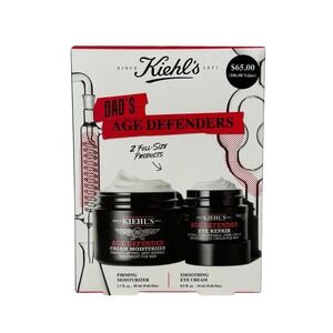 Kiehl's Age Defender Cream Moisturizer + Eye Repair Men's Full‎ Size Gift Set